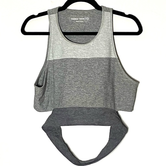Outdoor Voices Long Line Colorblock cutout Sports Bra XL - Picture 2 of 5